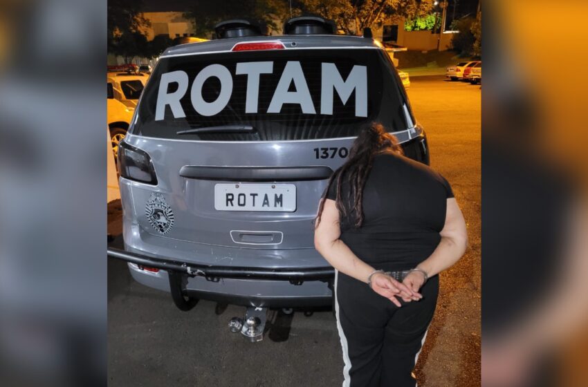  Envolvida em roubo a mototaxistas é presa pela ROTAM