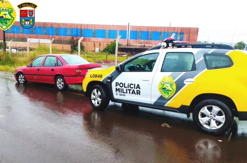  Polícia Militar recupera veículo que havia sido furtado de estacionamento de empresa