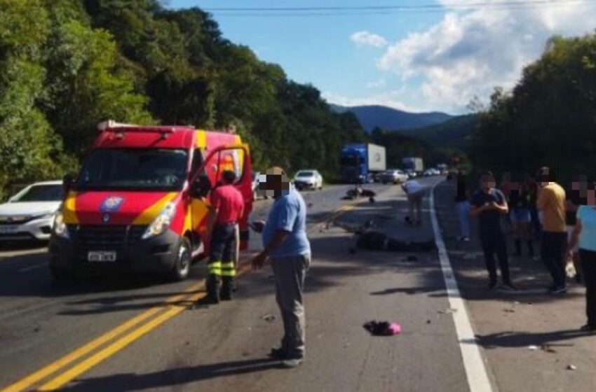  Motociclista morre após colidir frontalmente contra carro  na BR 277