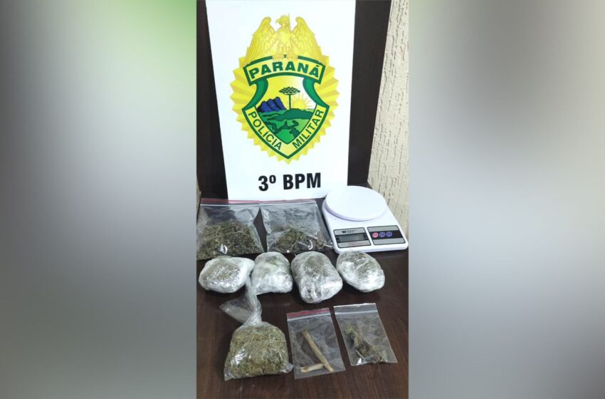  PM encontra maconha em residência após receber denúncia de violência doméstica