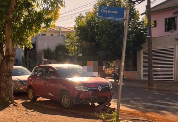  Motociclista fica ferido após colisão com veículo no bairro Primavera