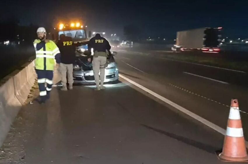  Motorista morre atropelado após descer do carro para buscar gasolina na BR 116