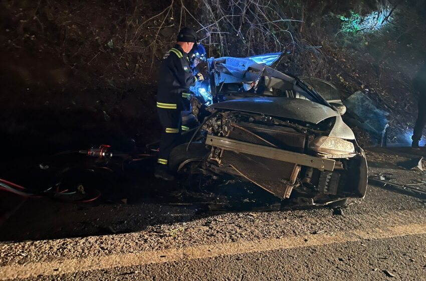  Jovem de 24 anos morre e dois ficam feridos após grave acidente de trânsito na PR 182