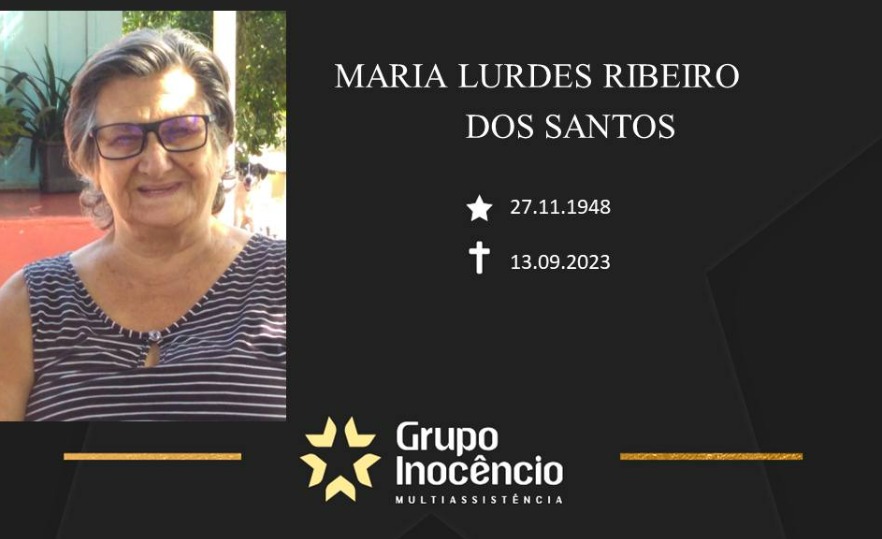 Grupo Inocêncio E Familiares Comunicam O Falecimento De Maria Lurdes