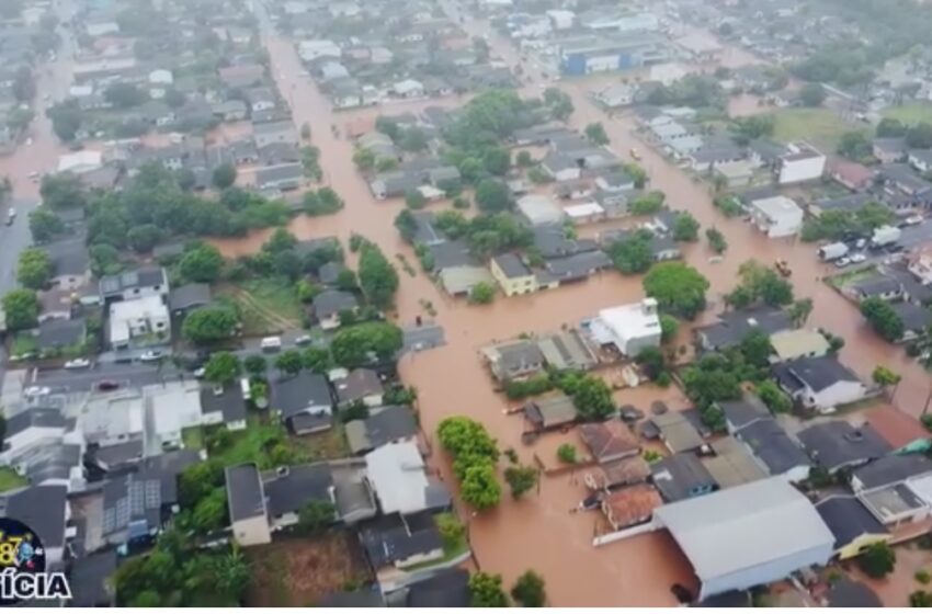  Dois Vizinhos declara situação de emergência devido as enchentes causadas pelas fortes chuvas