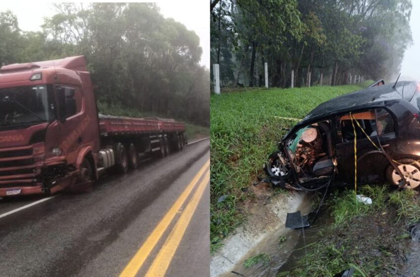 Grave Colisão Entre Carro E Caminhão Deixa Dois Homens Mortos E Um ...