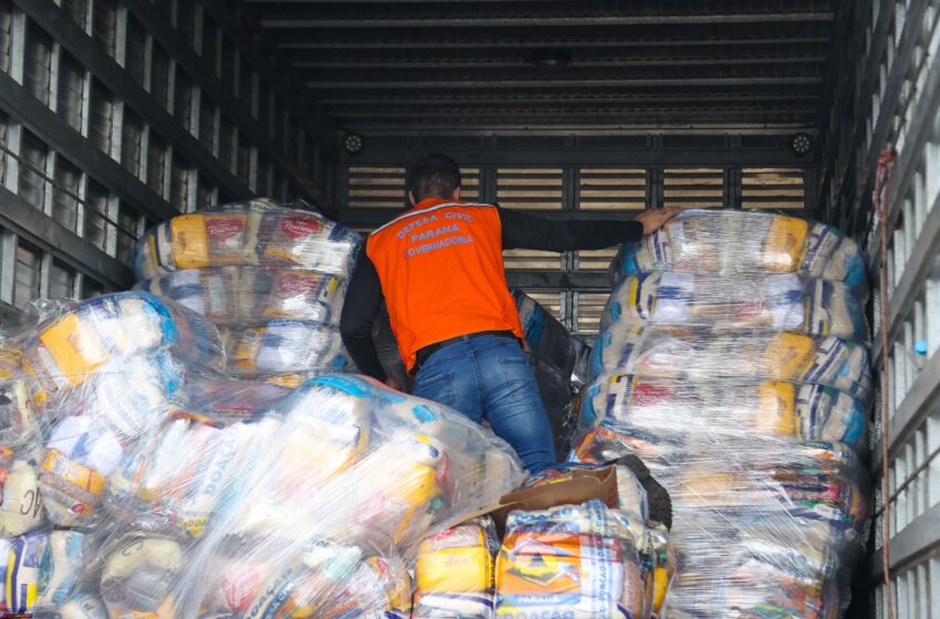  Mais 580 cestas básicas chegam a União da Vitória; Estado reforça suporte em regiões mais críticas