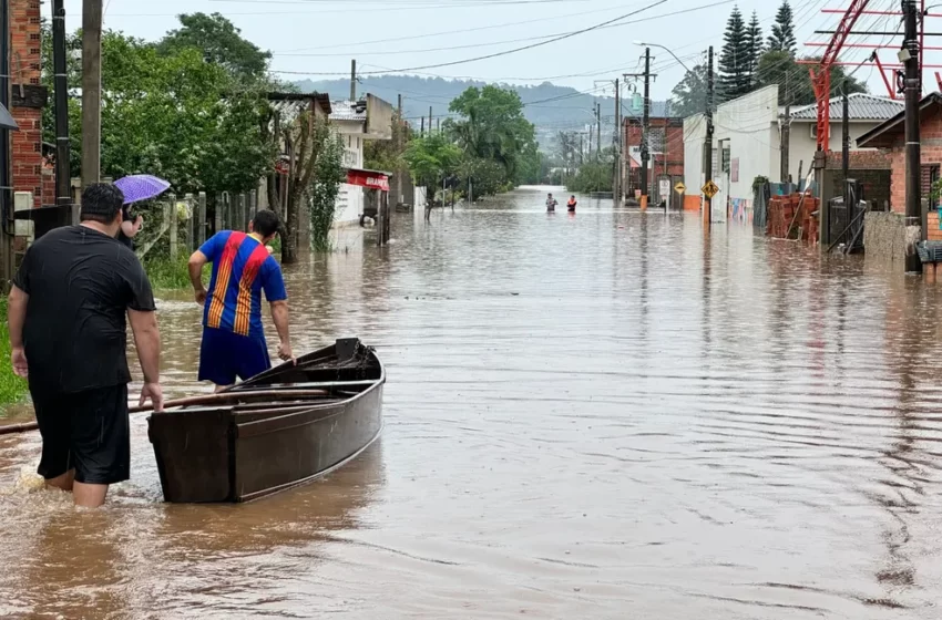  Enchentes castigam novamente familias no Rio Grande do Sul