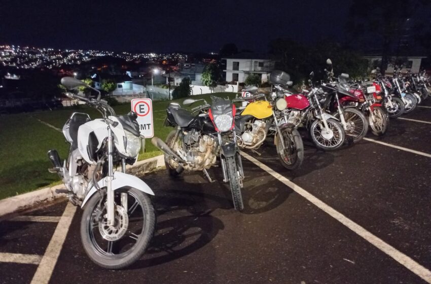  Polícia Militar apreende 16 motocicletas durante operação Sossego em Duas Rodas