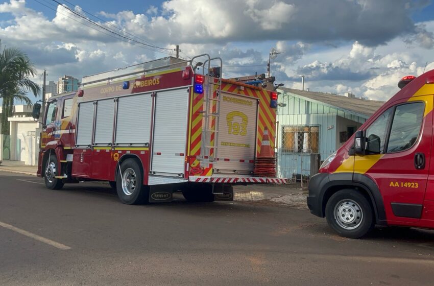  Corpo de Bombeiros é acionado para combater princípio de incêndio em residência no bairro Nossa Senhora Aparecida