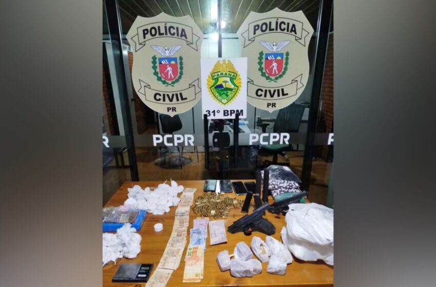  Conselheira tutelar é presa por tráfico de drogas no Paraná e PM apreende cocaína e maconha