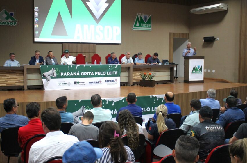  Na Amsop, secretário da Agricultura do PR reúne produtores, laticínios e cooperativas em novo debate sobre leite