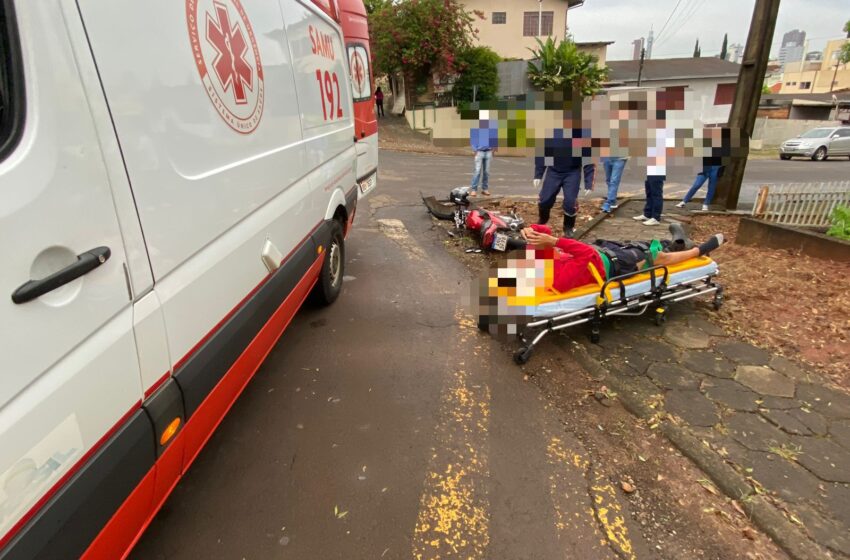  Homem fica ferido após colisão no Bairro Vila Nova