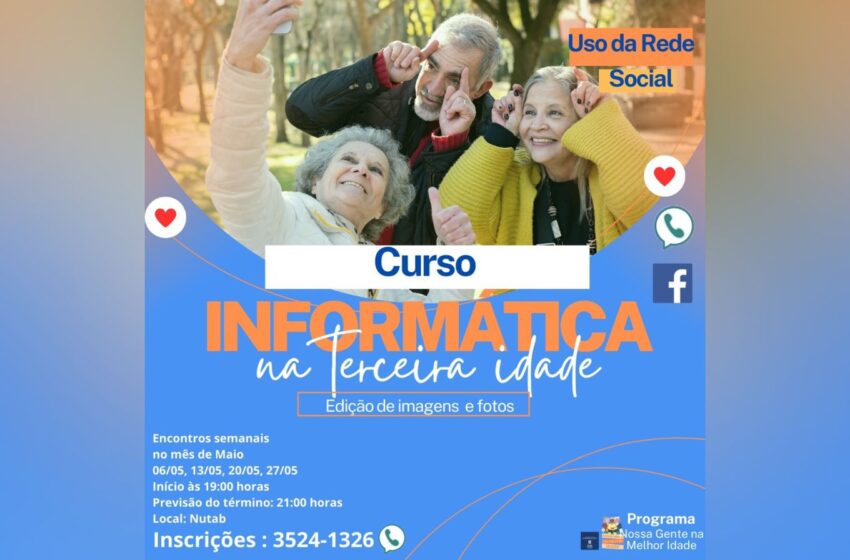  Abertas as inscrições para curso gratuito de informática para idosos em Francisco Beltrão