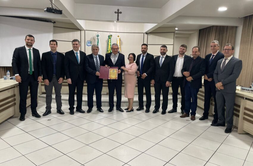  Osmar Mazetto recebe título de Cidadão Honorário de Francisco Beltrão