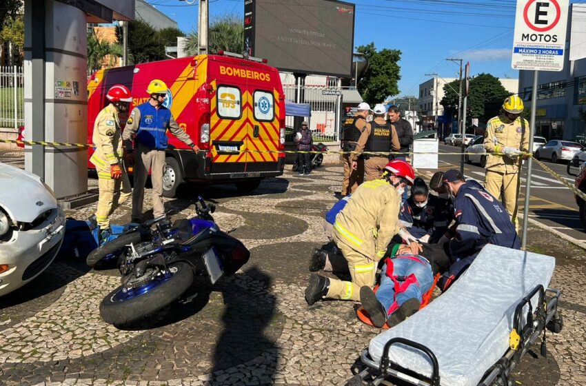  Equipes de resgate são mobilizadas em simulado de atendimento de acidente de trânsito no Calçadão