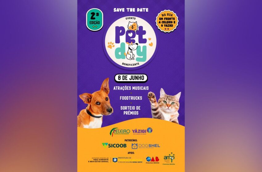  Segunda edição do Pet Day acontece no dia 8 de junho em Francisco Beltrão