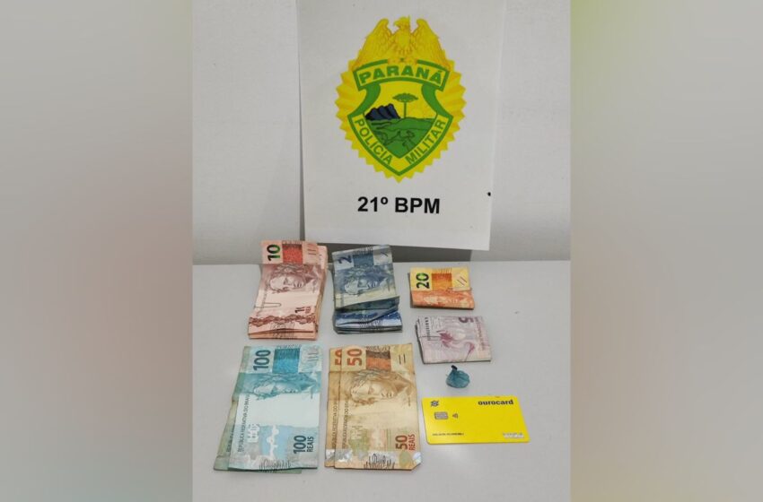  Polícia Militar recupera dinheiro roubado em farmácia e prende autor do crime