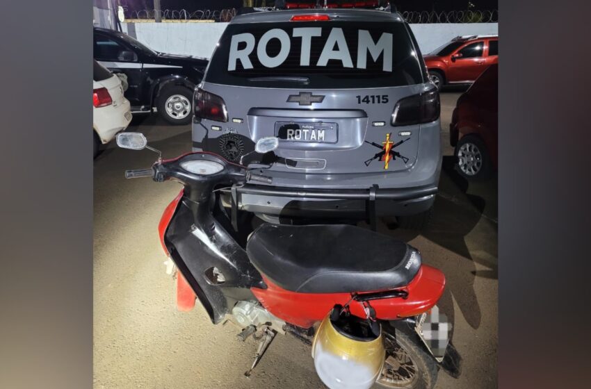  ROTAM recupera moto que havia sido furtada em Francisco Beltrão