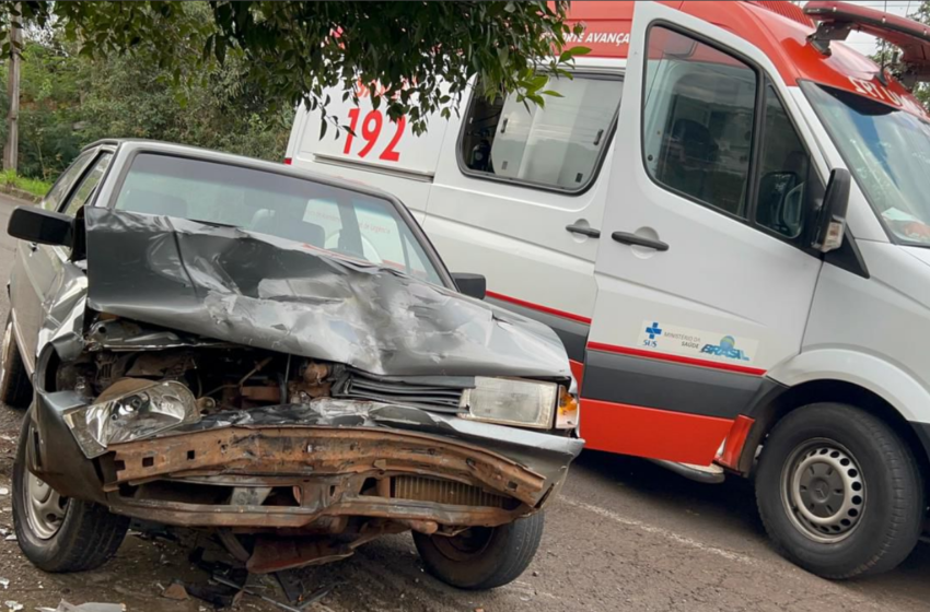  Acidente entre dois veículos é registrado em Francisco Beltrão