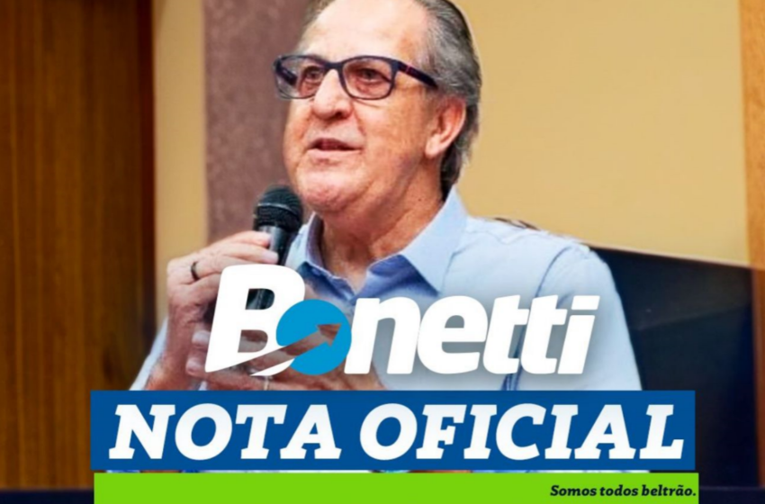  Antônio Bonetti desiste da candidatura à  prefeito de Francisco Beltrão e anuncia decisão em redes sociais
