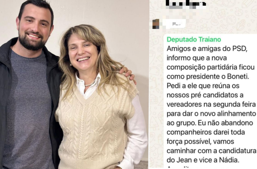  Jean e Nádia (Assistência Social), recebem apoio de Traiano para eleições municipais de Francisco Beltrão