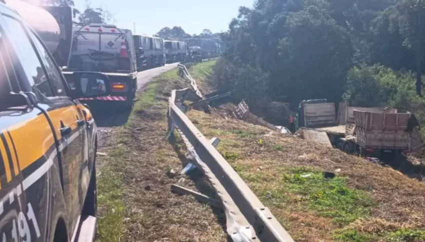  Jovem motorista de caminhão perde a vida em acidente na BR-277, no Paraná