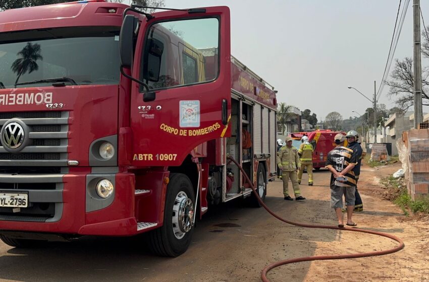  Incêndio em Francisco Beltrão deixa um ferido