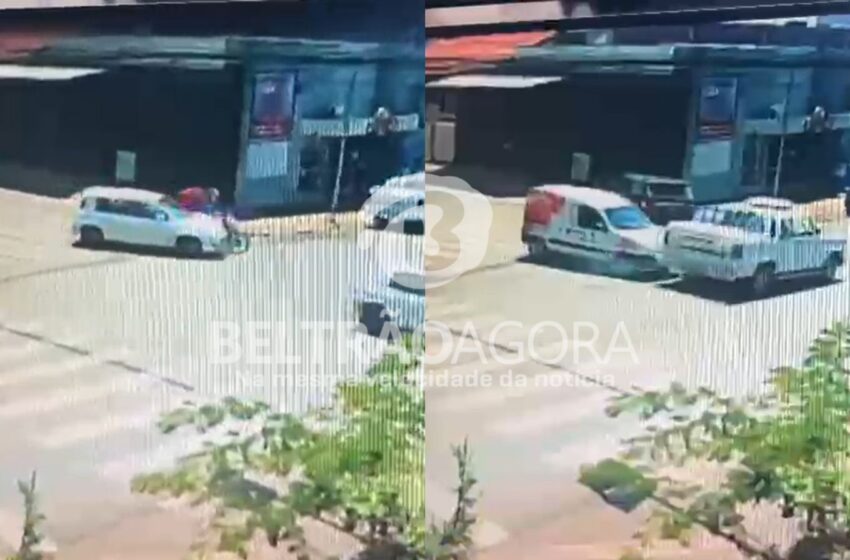  Dois acidentes de trânsito são registrados no mesmo cruzamento no bairro Alvorada; vídeo