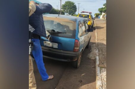 Carro que havia sido furtado em Francisco Beltrão é recuperado pela Polícia Militar em Ampére