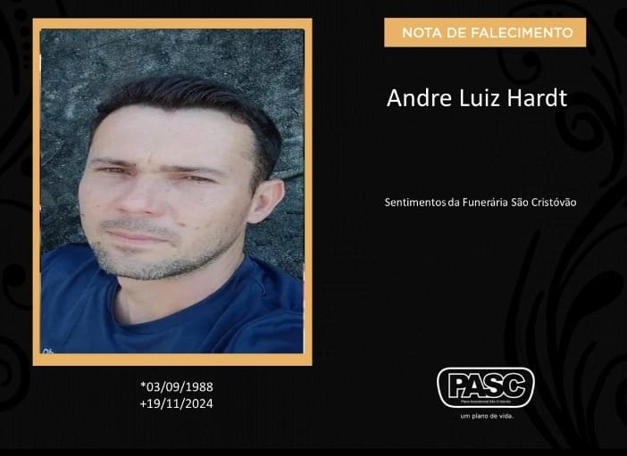  PASC e familiares comunicam o falecimento de Andre Luiz Hardt