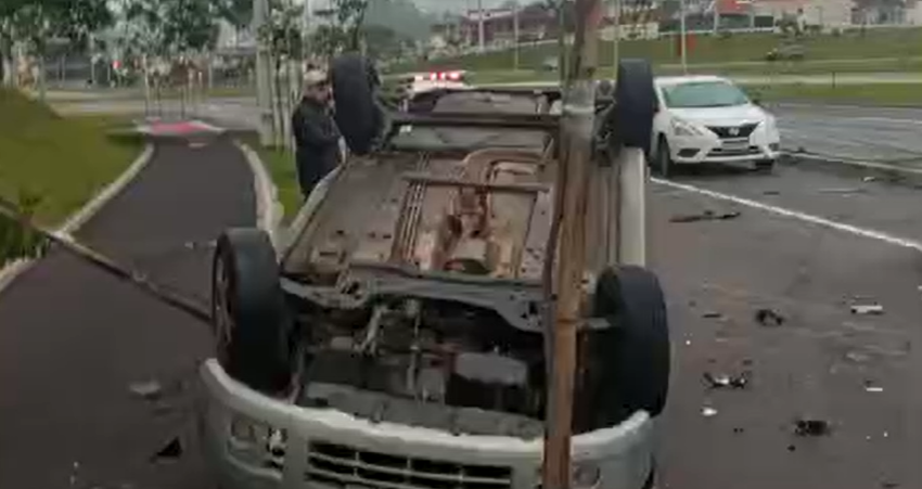  Polícia identifica motorista que acertou quatro carros após racha no Paraná