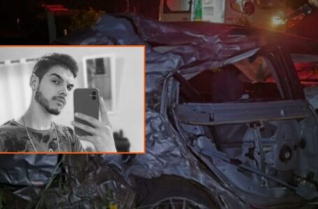 Jovem de 22 anos morre após grave colisão entre carro e caminhão na BR 153