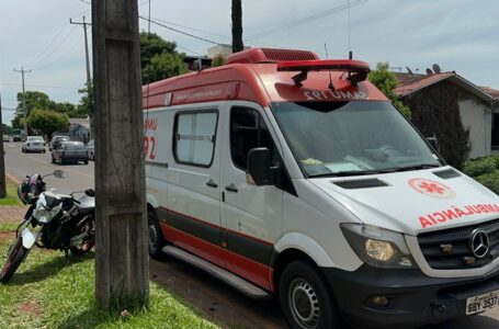 Veículo colide contra motocicleta e deixa condutora ferida no Luther King