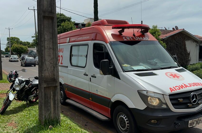  Veículo colide contra motocicleta e deixa condutora ferida no Luther King